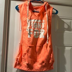 Never been worn Everybody Fights sleeveless hoodie